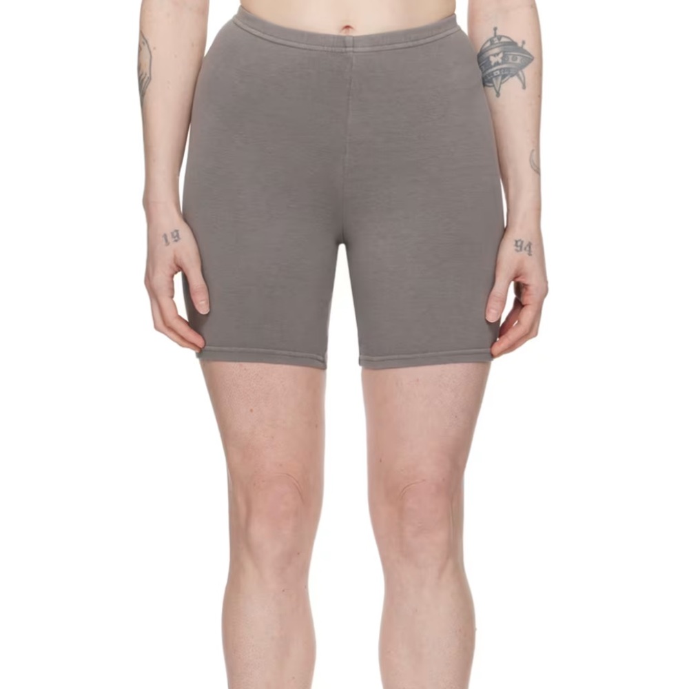 SKIMS grey outdoor biker shorts